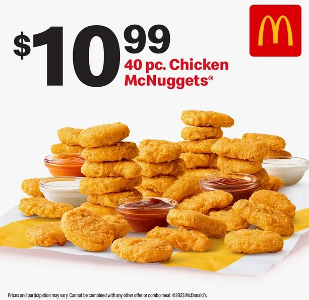 how much is mcdonalds 10 pc nuggets